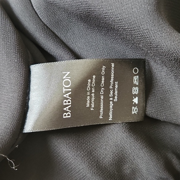 Aritzia Babaton EUC XS 100% real silk black romper - Picture 12 of 16